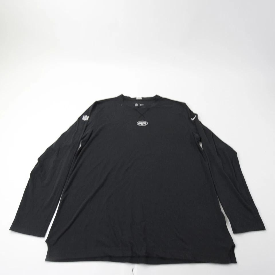 New York Jets Nike NFL On Field Camisa Manga Larga Para Hombre Negra Usada Foto 1 de 1