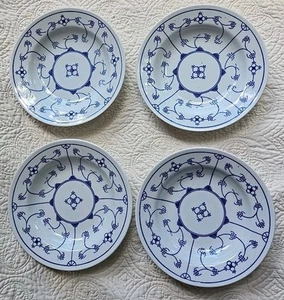 4 VINTAGE JAGER flache Schalen EISENBERG "BLAU SAKS" 8,75" W - Bild 1 von 9