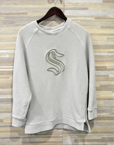 Seattle Kraken Varley light olive green ribbed sweater w/ side zippers size L - Picture 1 of 7