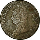 [#458472] Monnaie, France, Dupr, Decime, AN 8, Metz, B+, Bronze, Gadoury:187a, 