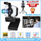 Webcam HD 1080P USB ordinateur webcam avec microphone pour ordinateur portable ordinateur portable de bureau