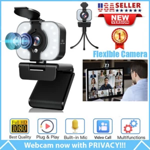 HD 1080P Webcam USB Computer Web Camera With Microphone For PC Laptop Desktop - Picture 1 of 7