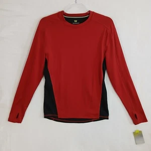Tek Gear Men's Long Sleeve Athletic T-Shirt Size S Red Black NWT - Picture 1 of 14