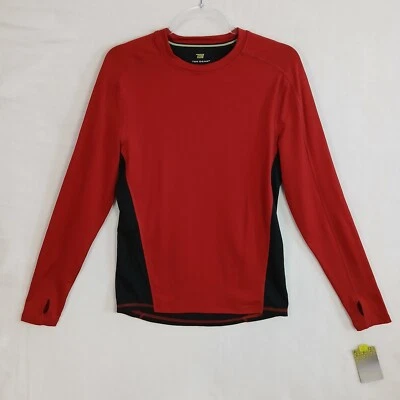 Tek Gear Men's Long Sleeve Athletic T-Shirt Size S Red Black NWT - Изображение 1 из 4