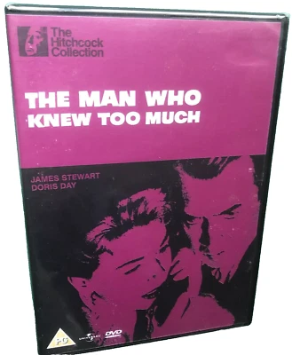 MAN WHO KNEW TOO MUCH Alfred Hitchcock Thriller DVD James Stewart Doris Day R2 - Image 1 of 2
