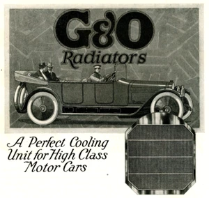 1919 Original G&O Radiators Ad. Perfect Cooler For Hi-Class Cars. New Haven,Conn - Picture 1 of 2