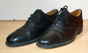 M&S St Michael Herrenschuhe schwarz Leder formell UK Größe 8 weite Passform - Bild 1 von 5