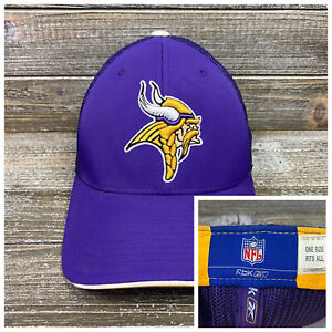 Reebok NFL Minnesota Vikings Adult Purple OnesSize Fits All Stretch Football Hat
