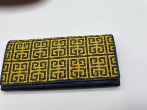GIVENCHY Long Wallet Antique Bag Yellow Leather USED - Picture 1 of 24