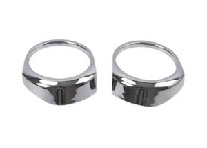 ABS Chrome Exterior Front Fog Light Frame Trim 2PCS Fit For Ford Edge 2015-2018 - Picture 1 of 5