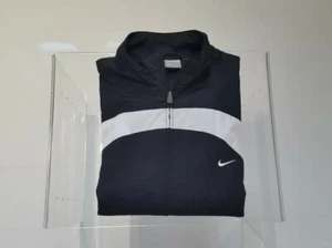 CHAQUETA VINTAGE NIKE BOMBER WINDBREAKER HARRINGTON COLOR NEGRO BLANCO TALLA M - Imagen 1 de 10