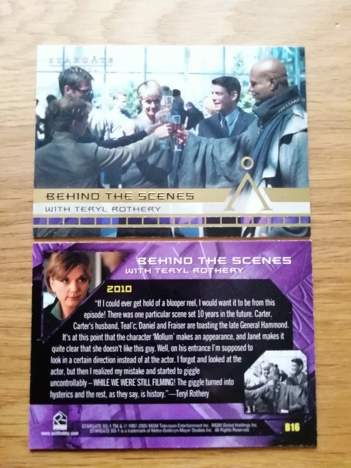 Stargate Season 7 Behind the Scenes Insert Trading Card B16 - Bild 1 von 1