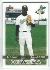 2003 Clinton LumberKings (Class A-Texas Rangers) Cesar Herrera