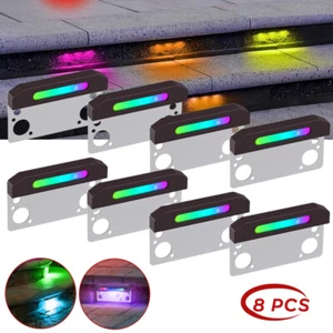 8 Pack 4" RGBW Led Hardscape Lighting Outdoor Pavers Step Wall Light APP Control - Picture 1 of 6
