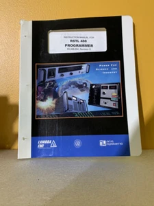 Lambda 83-468-004 RSTL 488 Programmer Instruction Manual - Picture 1 of 2