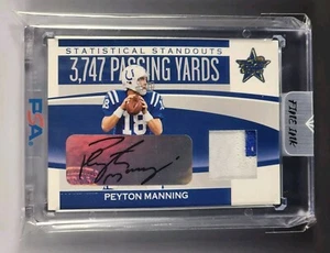 Peyton Manning 2006 Donruss Rookies and Stars Standouts AUTO Patch 3/18 NM-MINT - Picture 1 of 6