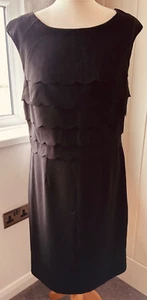 Black Shift Dress by Ashley Brooke. UK Size 14. - Picture 1 of 8
