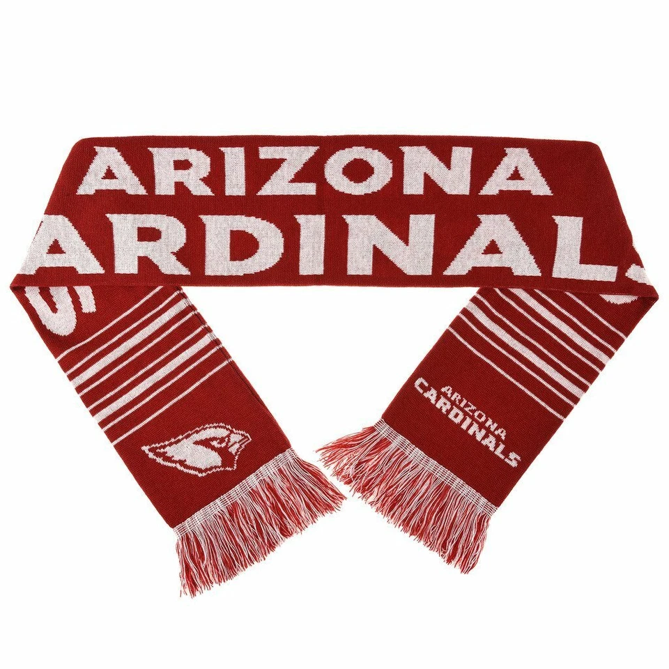 Bufanda acrílica con logotipo grande de los Arizona Cardinals de la NFL Forever Collectibles, roja Foto 1 de 1