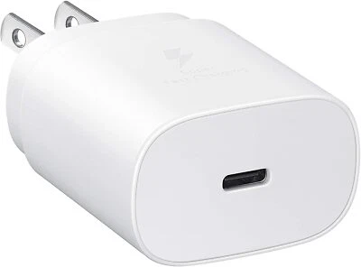 Cargador de pared súper rápido tipo USB-C de 25 W para Samsung Galaxy Note10 20 S20 S21 Plus Foto 1 de 4