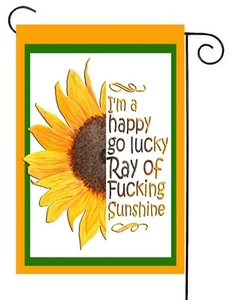 Ray of Sunshine Gartenfahne ~ doppelseitig * Top Qualität - Bild 1 von 1