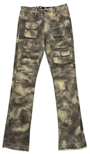 FINAL SALE- WAIMEA Stacked Cargo Camo Boys Pants - Size 20 - Picture 1 of 1