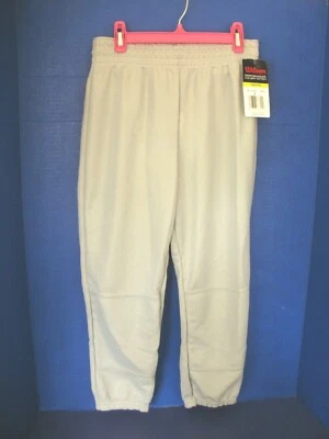 WILSON~ PANTALONES DE BÉISBOL GRISES~Talla Juvenil Grande~NUEVO CON ETIQUETAS Foto 1 de 2