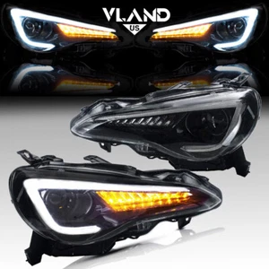 VLAND LED Headlights Assembly For Toyota GT86 Subaru BRZ 2013-2020 Front Lamps - Picture 1 of 12