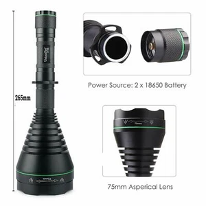 Lente zoom Uniquefire UF1508 400 yardas 75 mm 850 nm linterna LED infrarroja antorcha - Imagen 1 de 6
