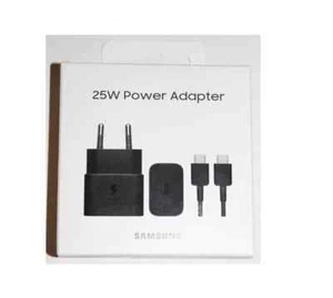 CARICABATTERIE EP-T2510XBEG ADATTATORE + CAVO SAMSUNG ORIGINALE 25W TYPE-C NERO - Foto 1 di 3