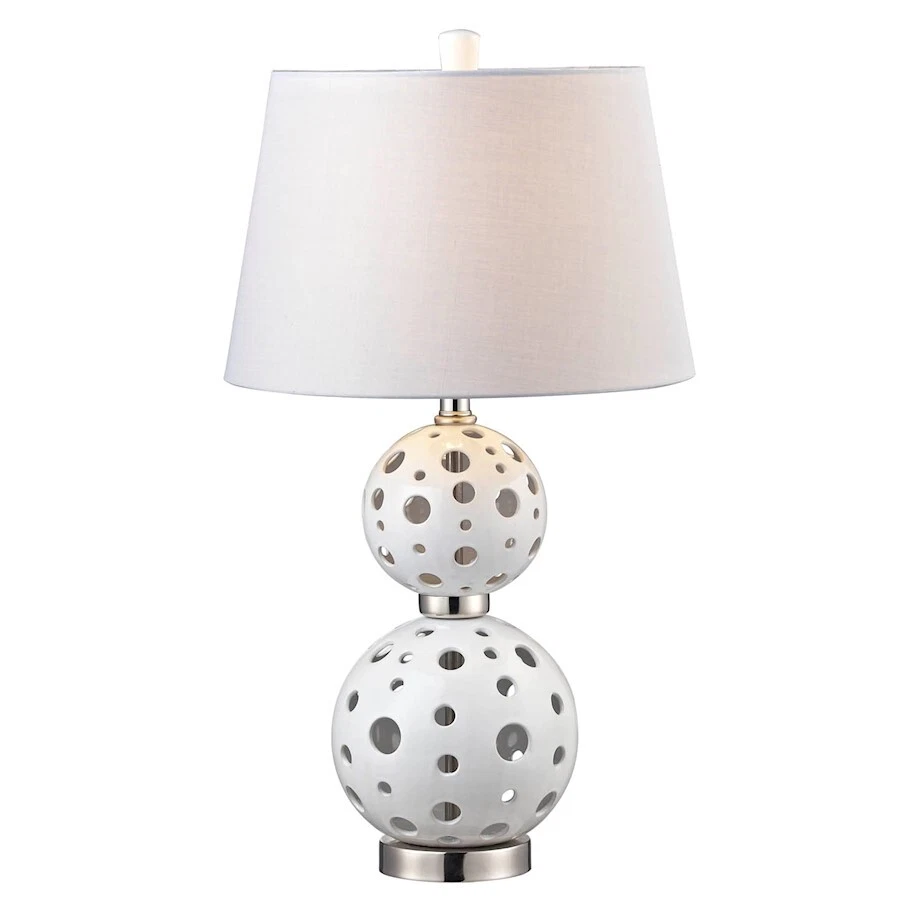 Springdale Lighting 2 Light Encore Table Lamp, Polished Nickel - PT13273 - Image 1 of 1