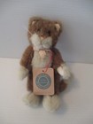 1939 Boyds Bears peluche 9 pouces marron et chat blanc comme neuf