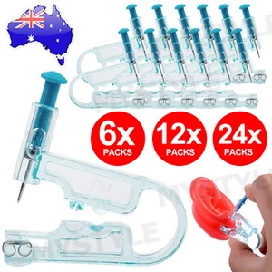 Disposable Ear Studs Piercing Gun Ear Stud Unit Piercer Tool Kit New AU - Picture 1 of 12