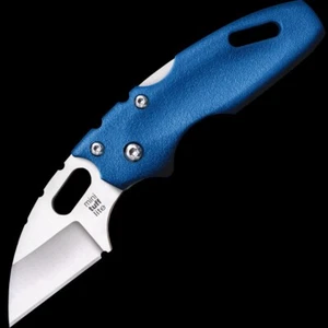 Cold Steel Mini Tuff Lite Folding Knife 2" 4034 Steel Blade Blue Griv-Ex Handle - Picture 1 of 12