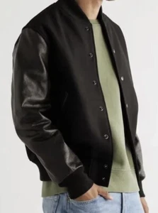 Herren XL-XXL GOLDEN BEAR WOLLE & LEDER Varsity BOMBERJACKE MANTEL - Bild 1 von 12