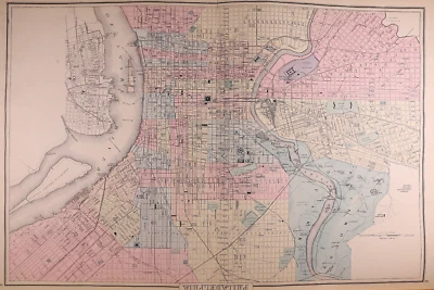 1882 Map of PHILADELPHIA, PENNSYLVANIA ~ (17x27)-#17 - Image 1 of 2