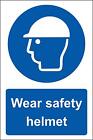 Wear safety helmet Safety sign 