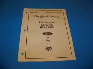 Ford Technical Service Bulletin June 26, 2000 - Picture 1 of 4