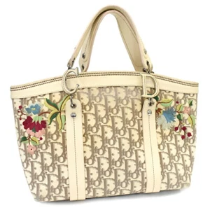 Christian Dior Tote Bag Oblique Flower Embroidery - Picture 1 of 9
