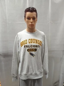 Nuevo con etiquetas Good Counsel Falcons 2021 Champion tejido inverso cuello redondo XL - Imagen 1 de 8