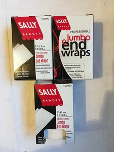 3 boxes Sally Beauty Jumbo End Wraps 2.5" x 4" approx 2750 ct total PLEASE READ - Picture 1 of 3