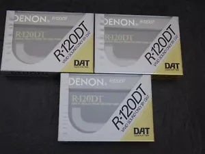 DENON R-120DT AUDIO TAPEOVP UNUSED NEW 3x STÜCK EINGESCHWEISST SEALED - Picture 1 of 4