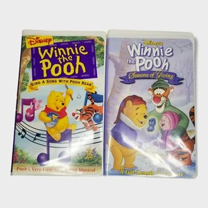 Disney Winnie the Pooh VHS Children's Seasons of Giving Sing A Song - Picture 1 of 6
