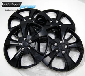 Hubcap 17" Inch Wheel Rim Skin Cover 4pcs Set Matte Black -Style 616 17 Inches- - Picture 1 of 4