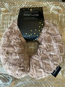 Luxe Essentials Memory Foam Travel Neck Pillow - Faux Fur Softness! - Picture 1 of 3