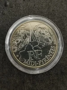 10 EUROS ARGENT 2012 MIDI PYRENEES FRANCE / SOUS CAPSULE / SILVER EURO - Picture 1 of 3