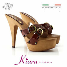 Brown 100% Leather Sandals for Women