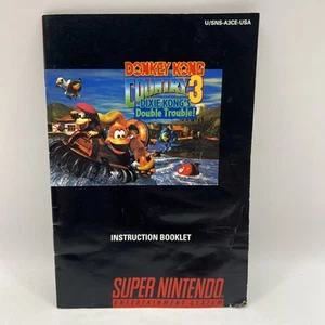 Donkey Kong Country 3 Super Nintendo SNES Instruction Booklet Manual ONLY - Picture 1 of 2