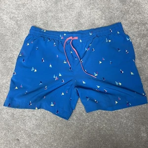 Bañador Chubbies Para Hombre Mediano Azul Estampado de Velero 5.5 Entrepierna Pantalones Cortos - Imagen 1 de 9