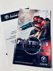 Metroid Prime 2: Echoes (GameCube, 2004) Manual Only Very Good Shape - Picture 1 of 3