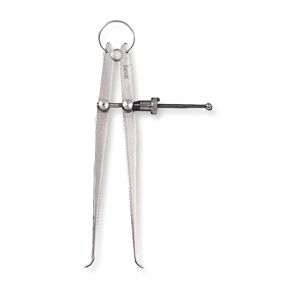 STARRETT 73A-4 Inside Spring Caliper,4 In,Solid 2ZUY9 - Image 1 of 1